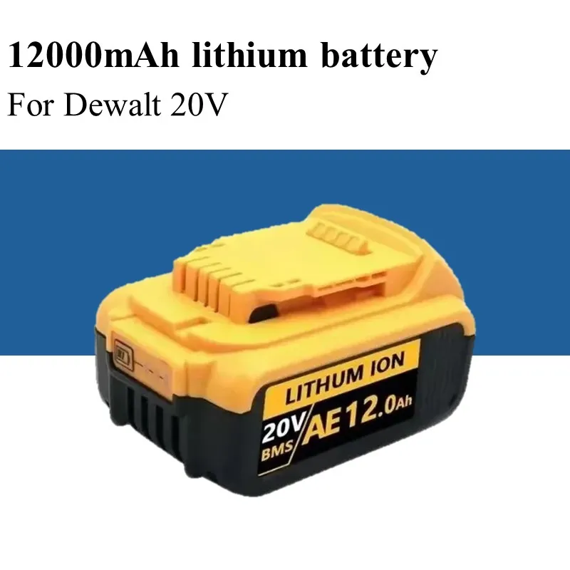 

For Dewalt Tools Replacement lithium Battery Compatible with DCB200 DCB120 DCB182 DCB609 20V 6.0AH 8.0AH 12.0AH