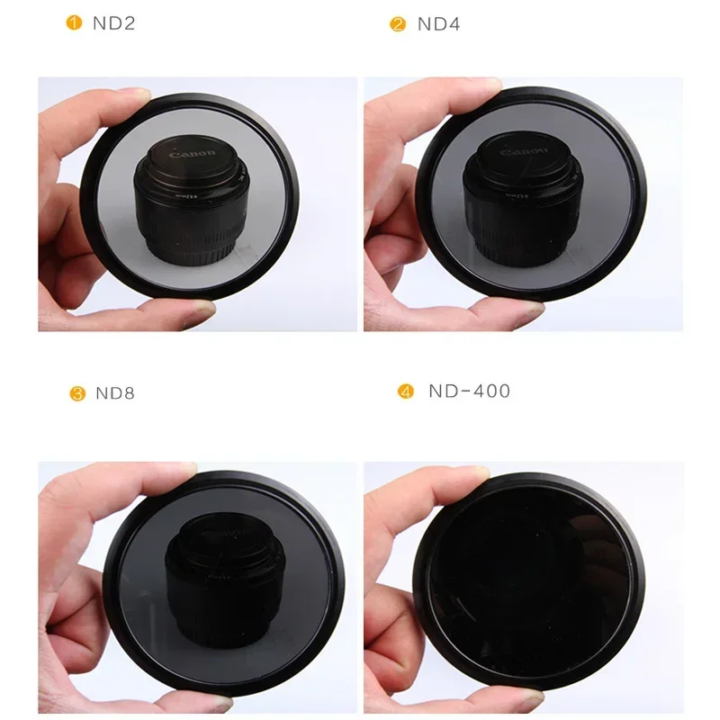 ND2-400 Fader Variable Adjustable ND Filter 49 52 55mm 58mm 62mm 67mm 72mm 77mm