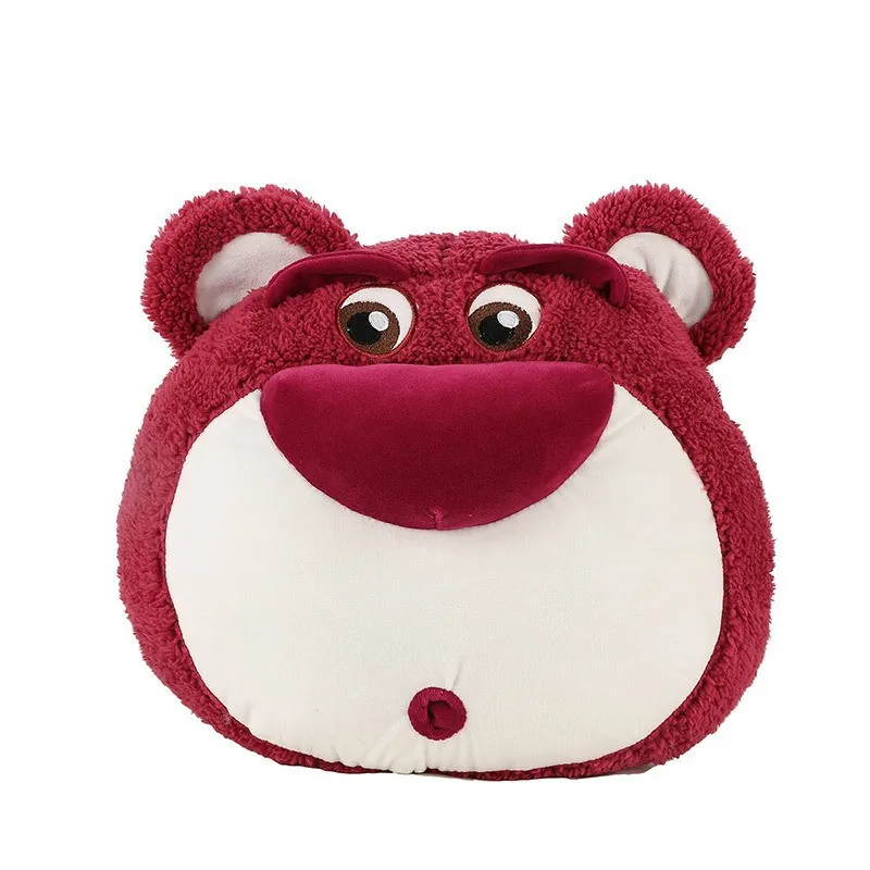 Disney Anime Toy Story 4 Strawberry Bear Pillow Bear Backrest Plush Toy Doll Pillow Doll Cushion With Strawberry Flavor Kawaii 4