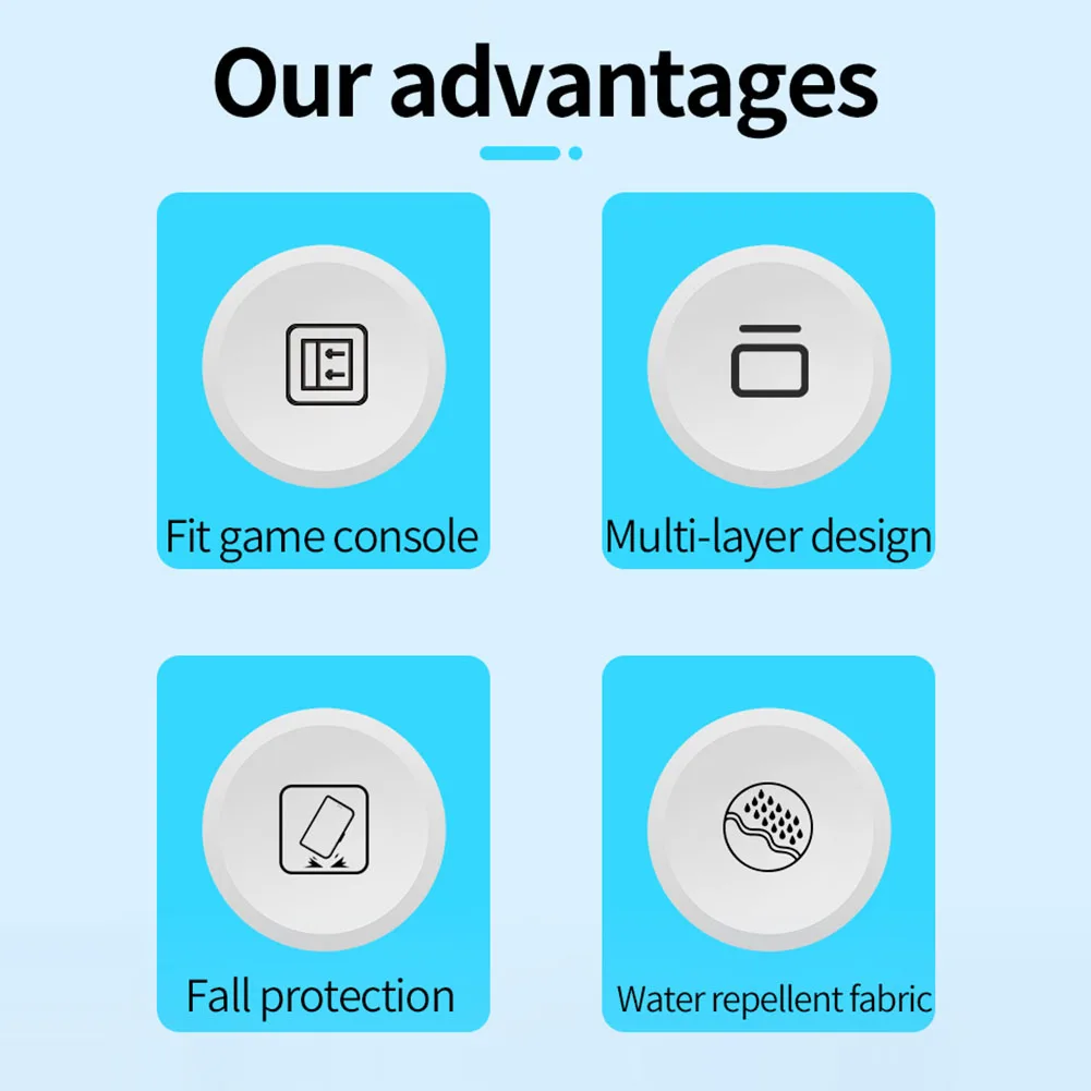 Carrying Case for AYN Odin 2 Portal Travel Case Shockproof Waterproof Anti-scratch for AYN Odin 2 Portal Handheld Game Console