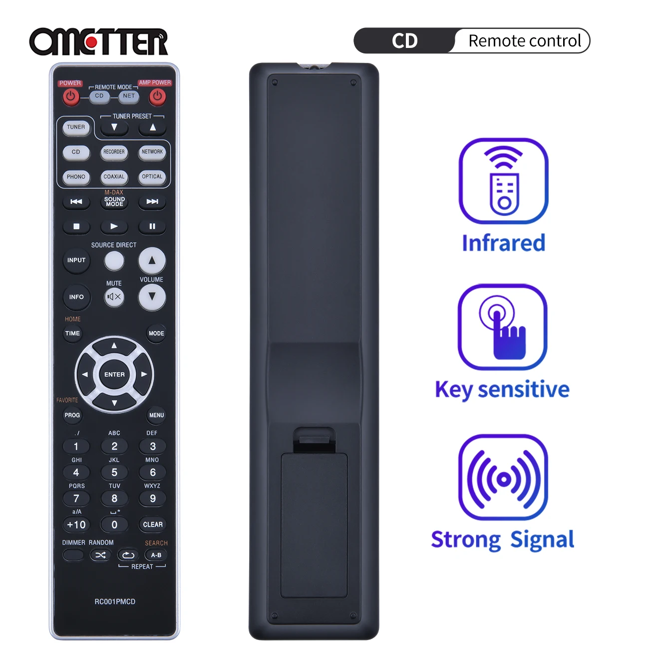 Sostituisci Remote Muslimfit Per Lettore Cd Marantz Cd6005 Cd-6005 Pm6005 Pm-6005