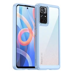 Shockproof Transparent Acrylic Case for Note 11T Pro Plus 5G (SKY BLUE)