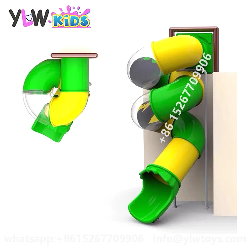 

YLWCNN Swimming Pool Slide Playground School Toboggan Garden Plastic Tube Slide Park Water Spiral Slide Game Equipment Custom