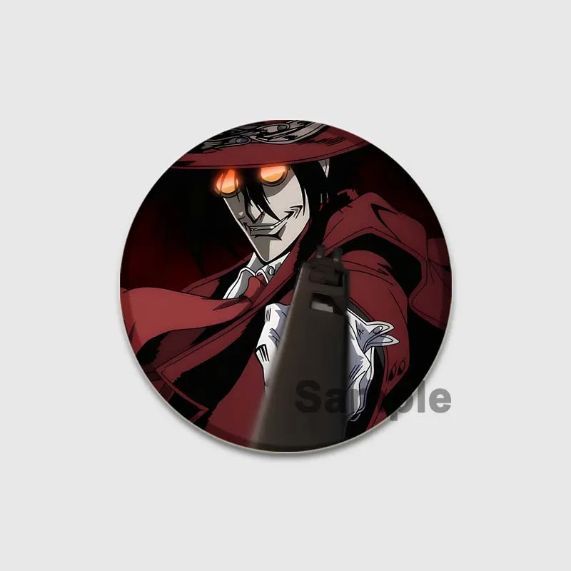 Anime Hellsing Ultimate Tinplate Soft Button Brooch Creative Badge