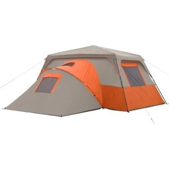 Ozark Trail 11 Person 3 Room 14' x 14' Instant Cabin Tent (Orange) 2