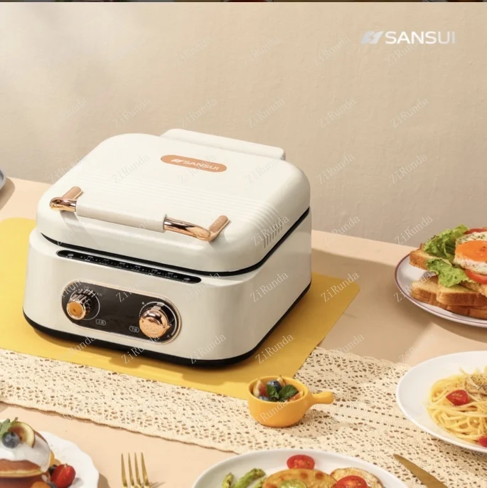 L Frying and Baking Steam Cooker Kitchen Multi-Functional Non-Stick 2.5L Electric Roaster Pan plus-Sized Deepening Pancake