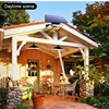 Solar Pendant Light Outdoor Waterproof LED Lamp Double-head Chandelier Decorations with Remote Control for Indoor Shed Barn Room 6