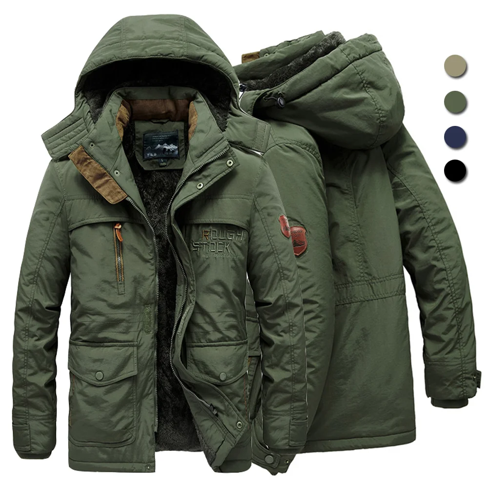Veste Homme, Blouson Moto Homme Chaud, Blouson Homme Automne Hiver- Armée Vert Armée Vert - Prêt-à-Porter