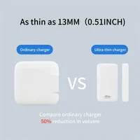 45W GaN Super Slim Folding Travel Dual Port USB Wall Charger, Fast Charging, with USB-A and USB-C Ports, for Laptops, Dell, For - Image 6