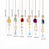 Natural Agate Crystal Suncatchers for Window Hanging Garden Sun Catchers with Crystals Rainbow Maker Indoor Outdoor Decor 5