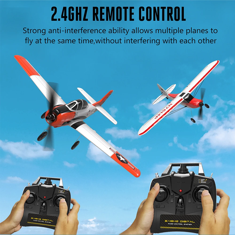 Mini T-28 Trojan 761-9 EPP 400mm Wingspan 2.4G 6-Axis Gyro RC Airplane Trainer Fixed Wing RTF Mode 2 One Key Return 2