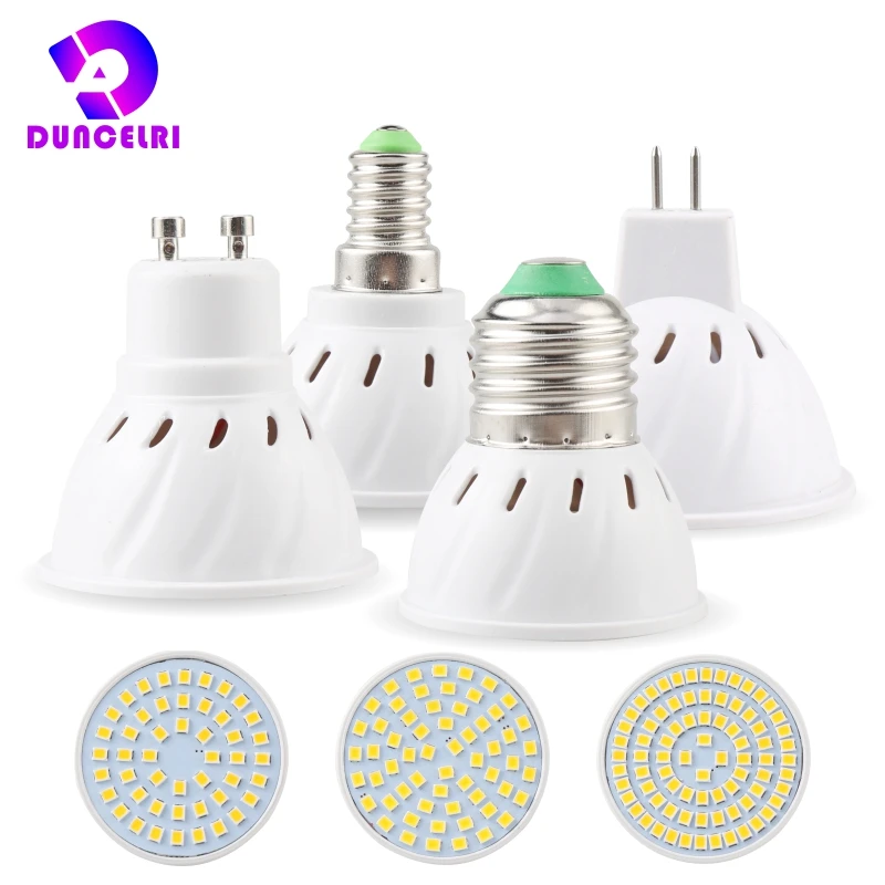 E27 E14 Mr16 Gu10 Lampada Led Lampadina 220V-240V Bombillas Led Lampada Faretto 48 60 80 Led 2835 Smd Lampara Spot Light