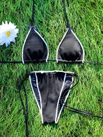 Sexy Bikinis Bandage Swimwear 2024 Triangle Swimsuit Women Micro Thongs Bathing Suit Black Biquini Feminino Summer Beachwear