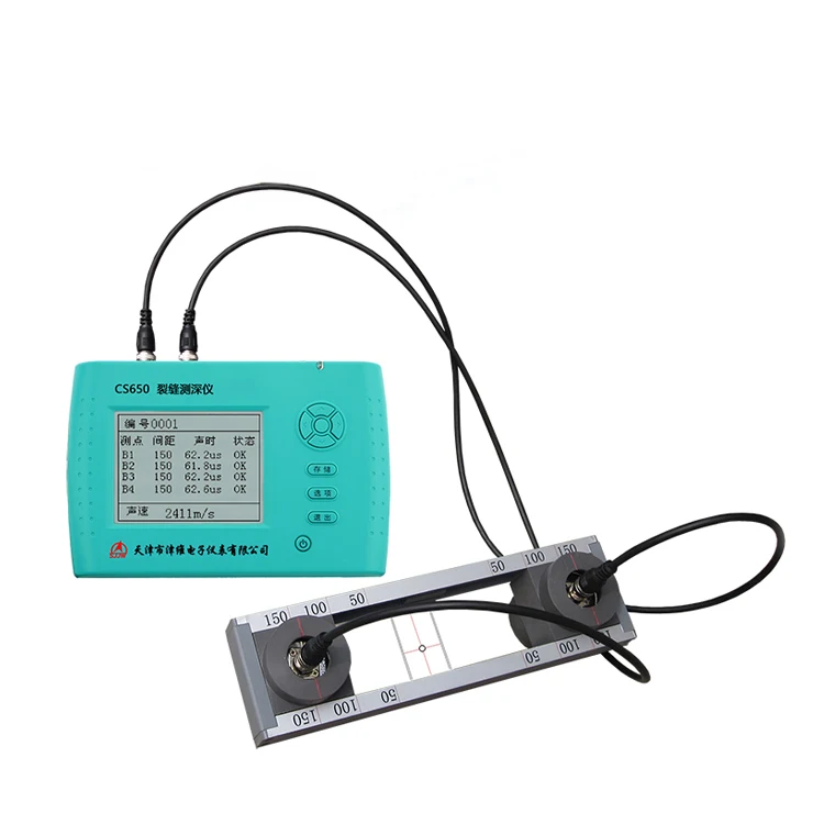CS650 Concrete Crack Depth Measurement Meter Non-Destructive Tester for Structural Integrity and Building Inspection detail image 1