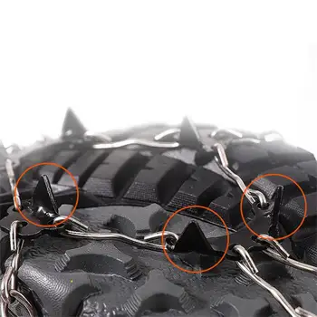 10 Teeth Crampon Mountaineering Snow Antiskid Crampon Shoe Cover Ice Grasping Skiing Claw Hiking Climbing Protection Gear 6