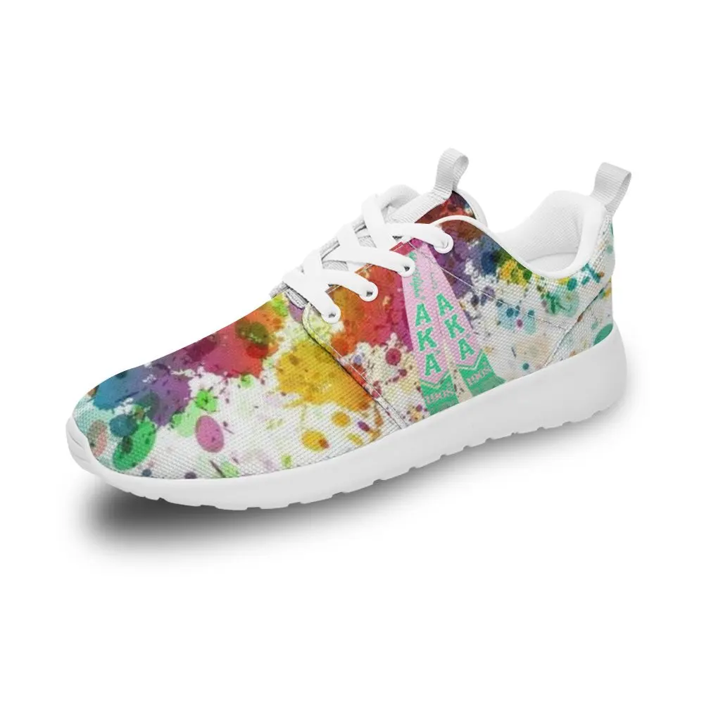 

Alpha Kappa Alpha Sorority Design Men Tennis Shoes for Women Breathable Wide Running Road Sneakers Non-Slip Training Footwear