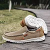 Summer Breathable Sneakers Men Canvas Shoes Slip On Loafers Men Comfty Casual Men Shoes Lightweight Flats Men Walking Zapatos 6