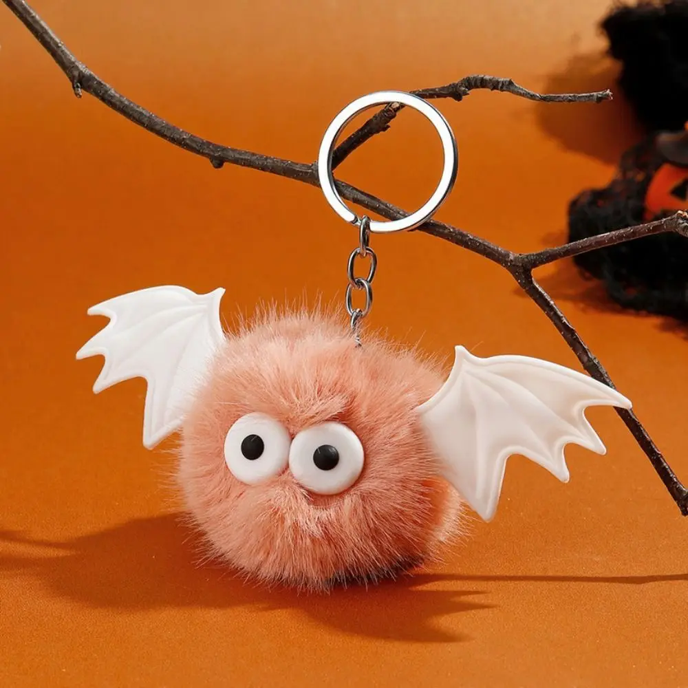 Plush Pendants Plush Bat Doll Keychain Plush Keyring Bag Pendants Halloween Keychain Key Holder Car Hanging Halloween Decor