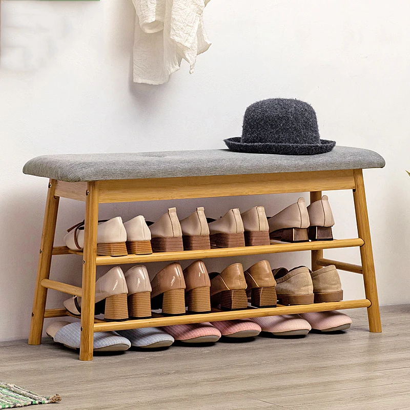 

Change Shoe Stool Home Door Shoe Rack Shoe Cabinet Sitting Stool Filing Bed End Shoe Stool Creative Can Sit Shoe Rack LQ70YH