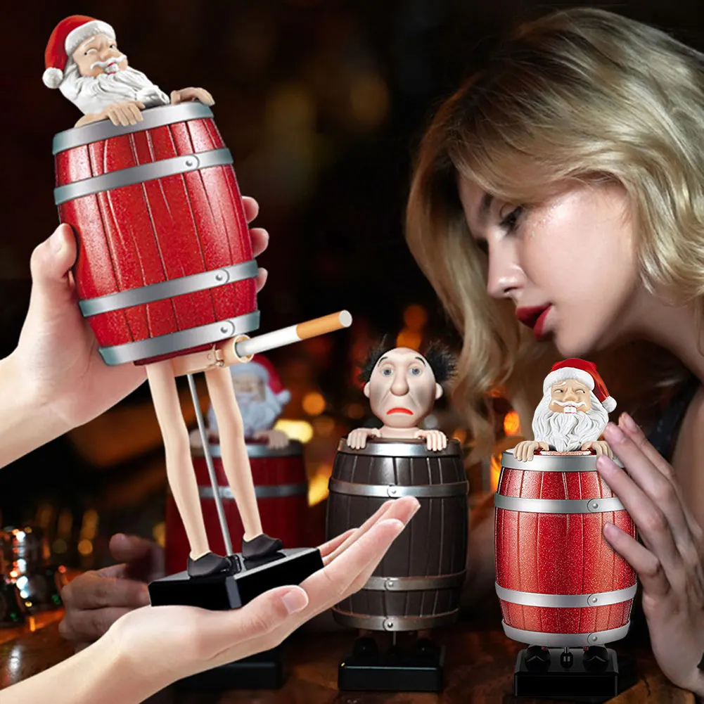 Boîte à cigarettes automatique Oncle Santa | Décoration de Noël amusante
