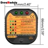 Socket Tester Detector Circuit Polarity Voltage Plug Circuit Breaker Grounding Zero Wire Switch Current Detector Electroscope 5