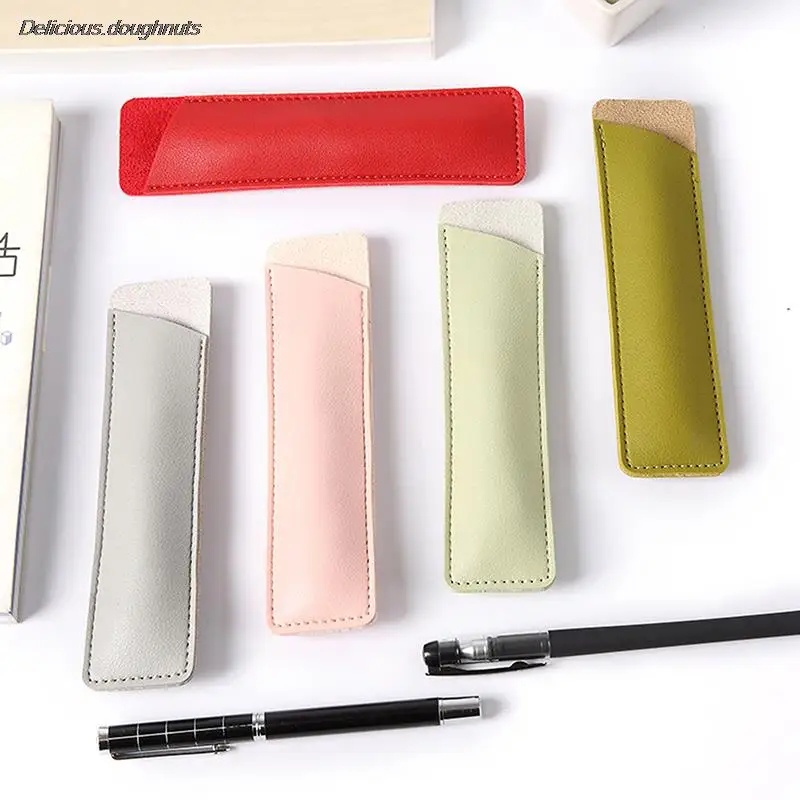 1/10Pcs Velvet Pen Pouch Fountain Pen Case Single Pencil Bag Retro Pen Cover images - 6