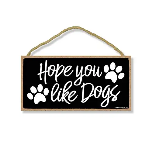 

Hope You Like Dogs Hanging Dog Sign, Wall Art, Dog Decorations for The Home, Dog Wall Decor