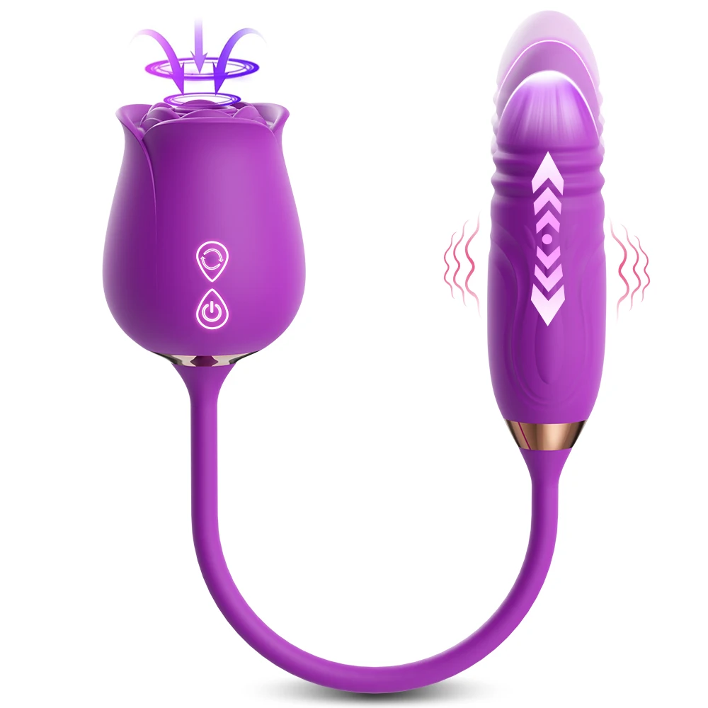 Clitoral Suction Vibrator With Thrusting Egg For Women_voghion.com