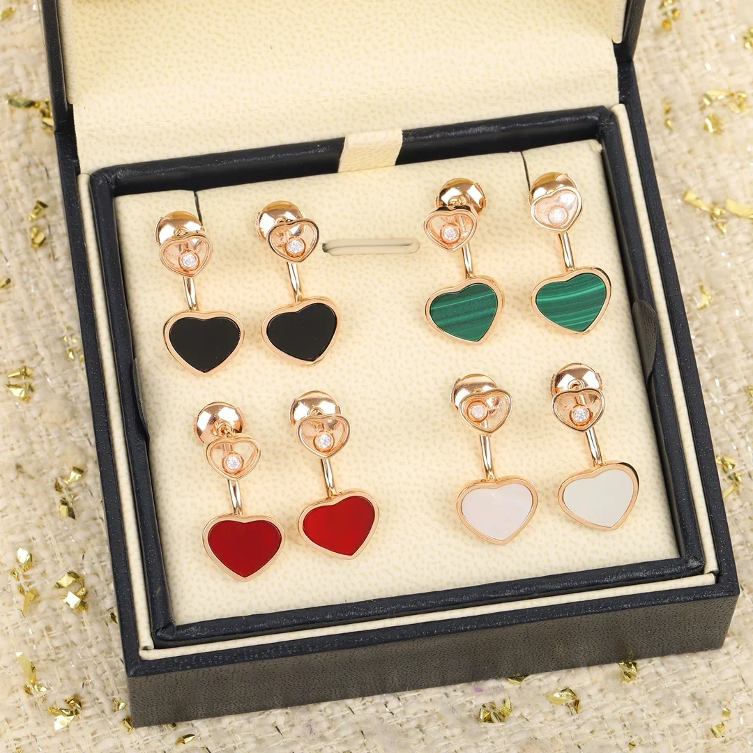 

High Quality Luxury Jewelry -925 Sterling Silver Sexy Women's Earrings Heart shaped Earrings - Free Shipping for Wedding Gifts