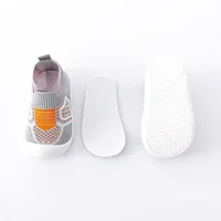 Chaussures antidérapantes et respirantes pour bébé, chaussettes de sol avec semelle en caoutchouc pour enfants, filles et garçons, chaussures en maille, pantoufles à fond souple 6