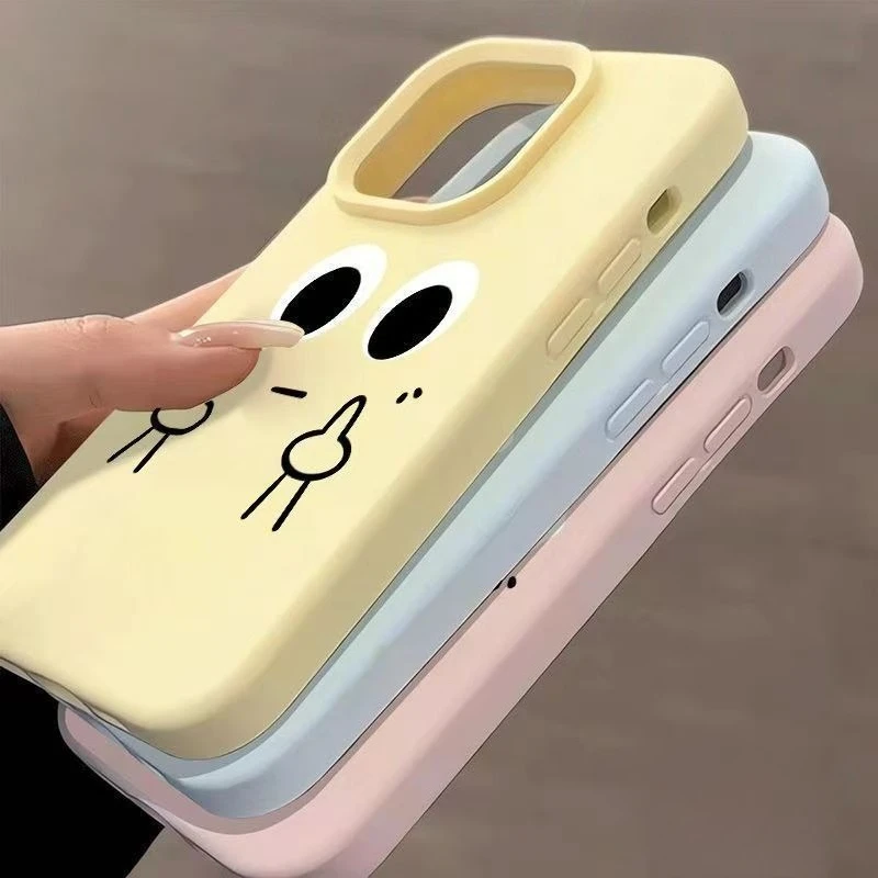 Cute and Funny Speechless Anti-Fall Soft Phone Case - Durable Back Cover