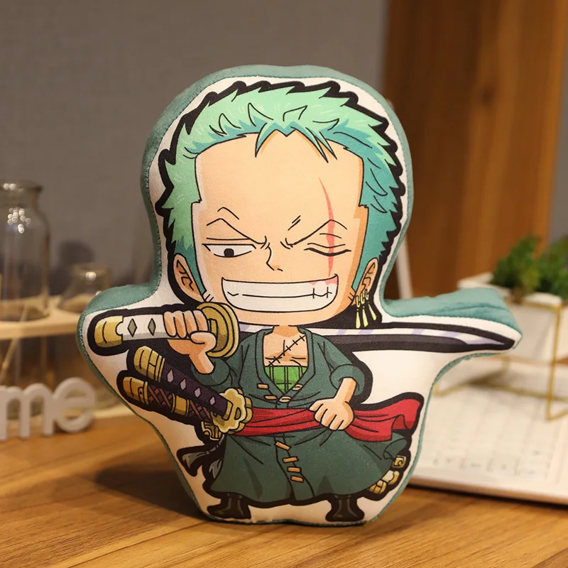 Almofada 3D Roronoa Zoro Aveludada Oficial One Piece - Adrenaland