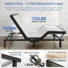 Adjustable Bed Frame Split King Size with Remote & Massage  Syncable Electric Beds Bases Zero Gravity Dual 3