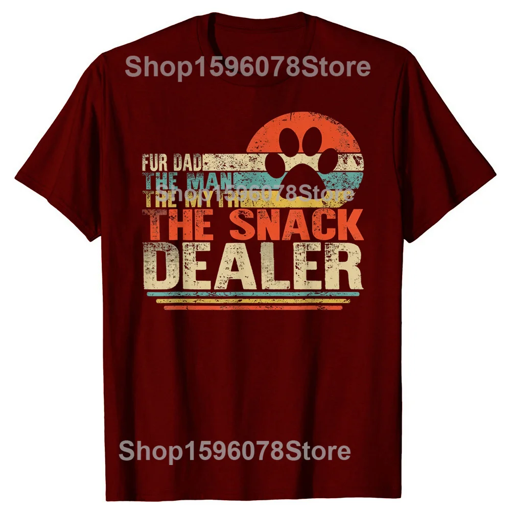 Father's Day Fur Dad Snack Dealer Tee - Unisex Short Sleeve Humor Shirt