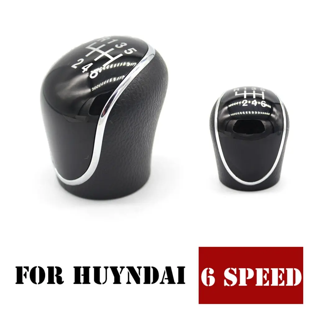 

1PCS For Hyundai IX35 2012-2016 6 Speed Car Manual Transmission Gear Shift Knob Shifter Handball Black Auto Replacement