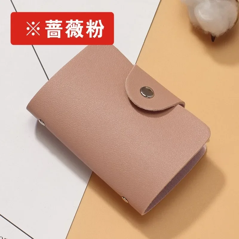 Women's Slim PU Leather Anti-Theft Card Holder Wallet with Coin Purse