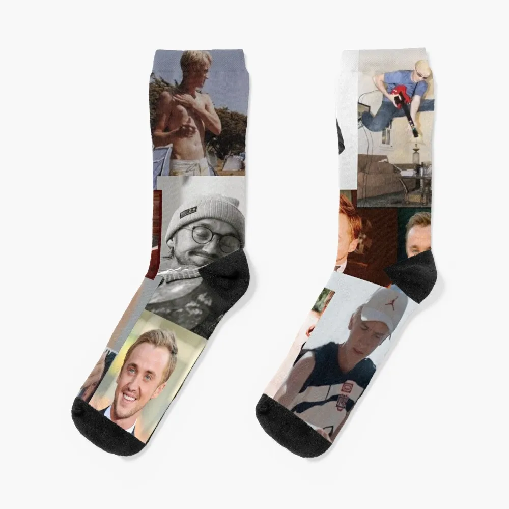 Tom Felton collage Socks Rugby japanese fashion Stockings man new year Socks Male Women's journamm 50pcs pack fashion clothing style materials book diy scrapbooking art collage stationery decor junk journal craft paper