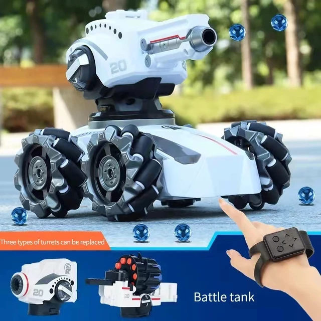 RC car Large 4WD Gesture Induction 360° Reversal Toy Tank radio controlled Water Bomb Tank Spray Electric Drift Car Children 1