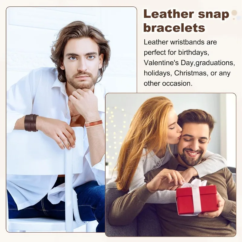 Best-Selling Retro Distressed Leather Bracelet for Men - New European  Vintage Style Wrist Accessory for  Daily  Wear