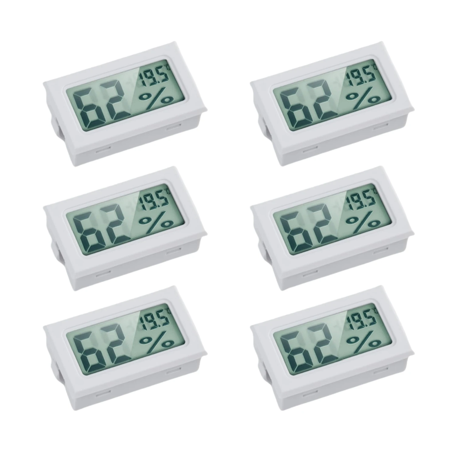 6pcs White
