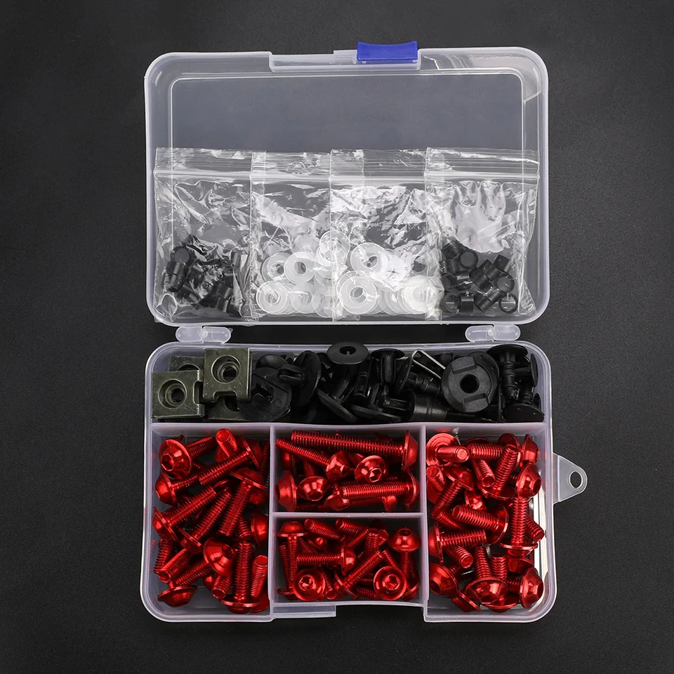 6x Superiore & Principale Carenatura Viti Bulloni Spalla Per Suzuki GSX - Foto 4