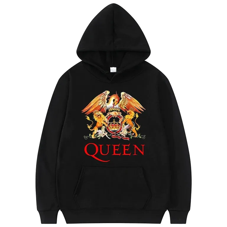 hoodies Hoodies Queen Rock Band Printed Sweatshirt Men Women Fashion Oversized Sweatshirts Hoodie  Harajuku Unisex Clothing Coat hoodies for women Hoodies & Sweatshirts