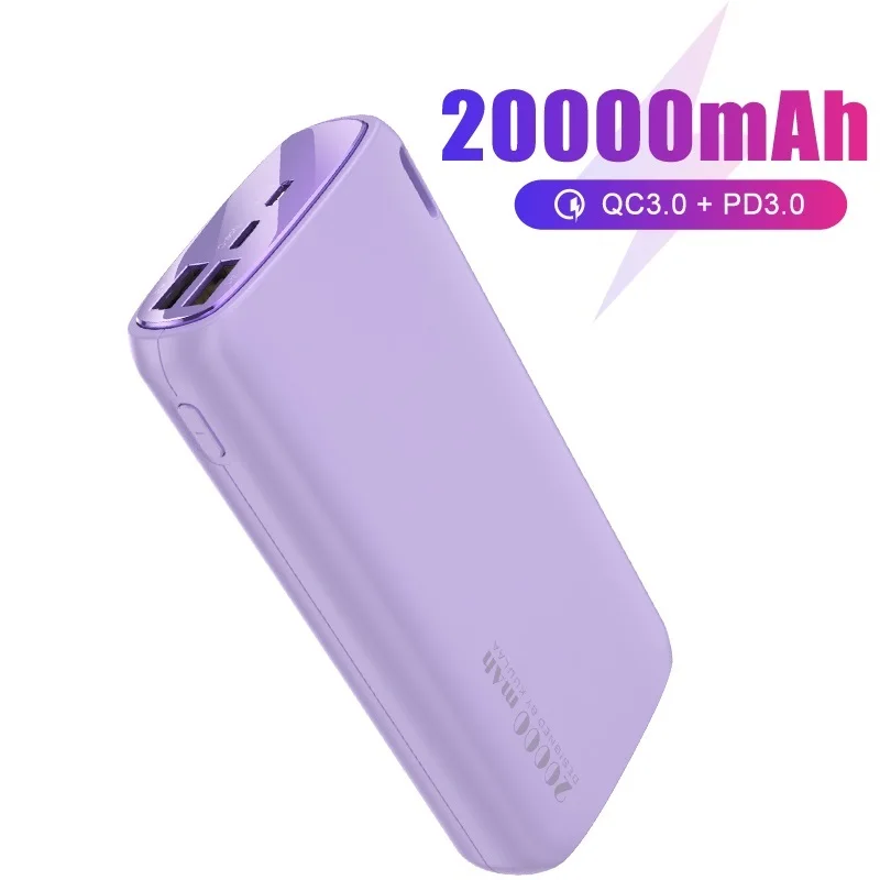 

Top Power Bank 20000mAh Portable Charger Powerbank Cell Phone Portable External Battery Charger Poverbank for iPhone Xiaomi