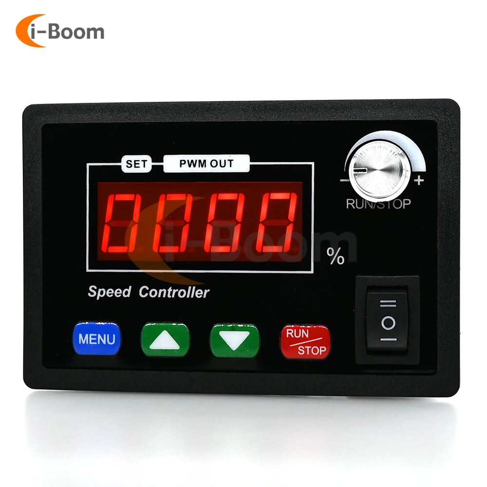 DC10-55V 40A 모터 속도 컨트롤러 PWM 모터 드라이버 DC 브러시 모터 속도 컨트롤러 전원 스위치가 있는 푸시 버튼 노브 제어