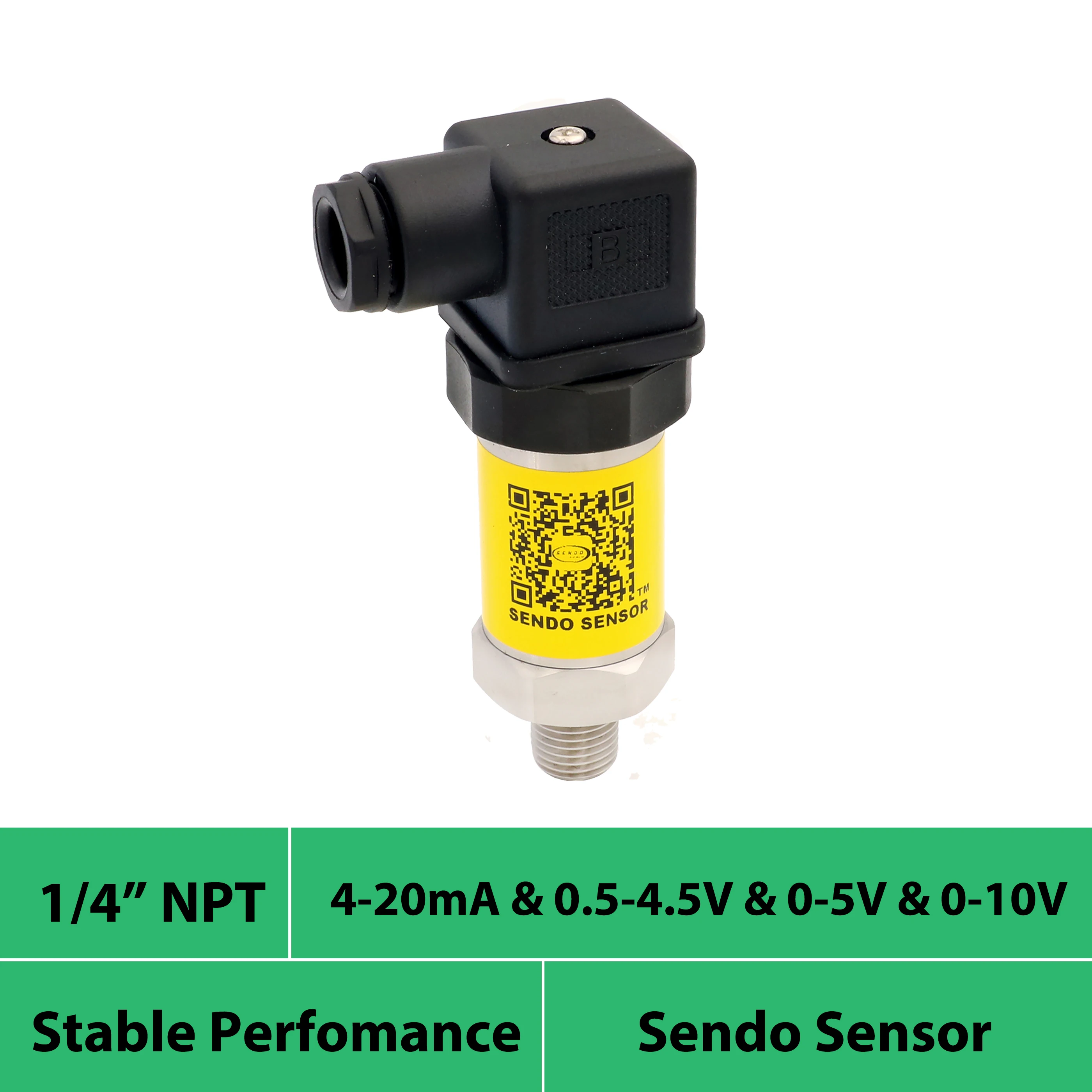 Industrial pressure sensor 4 20ma 0-20mA signal 0.5 4.5V 0 5V 0 10V 40mpa 70kpa 16 10 bar gauge 1/4" NPT thread IP65 hydraulic