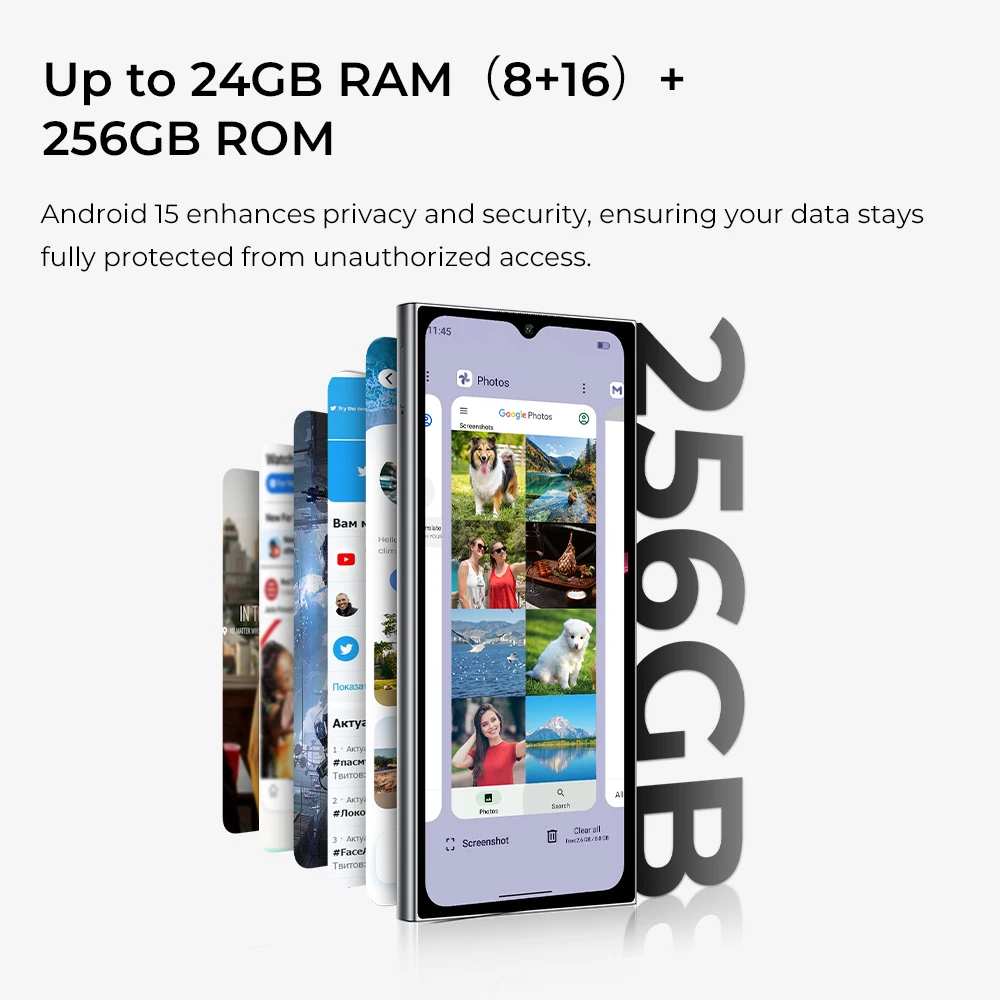 OUKITEL C62 Pro スマートフォン Android 15、6.88インチ HD+