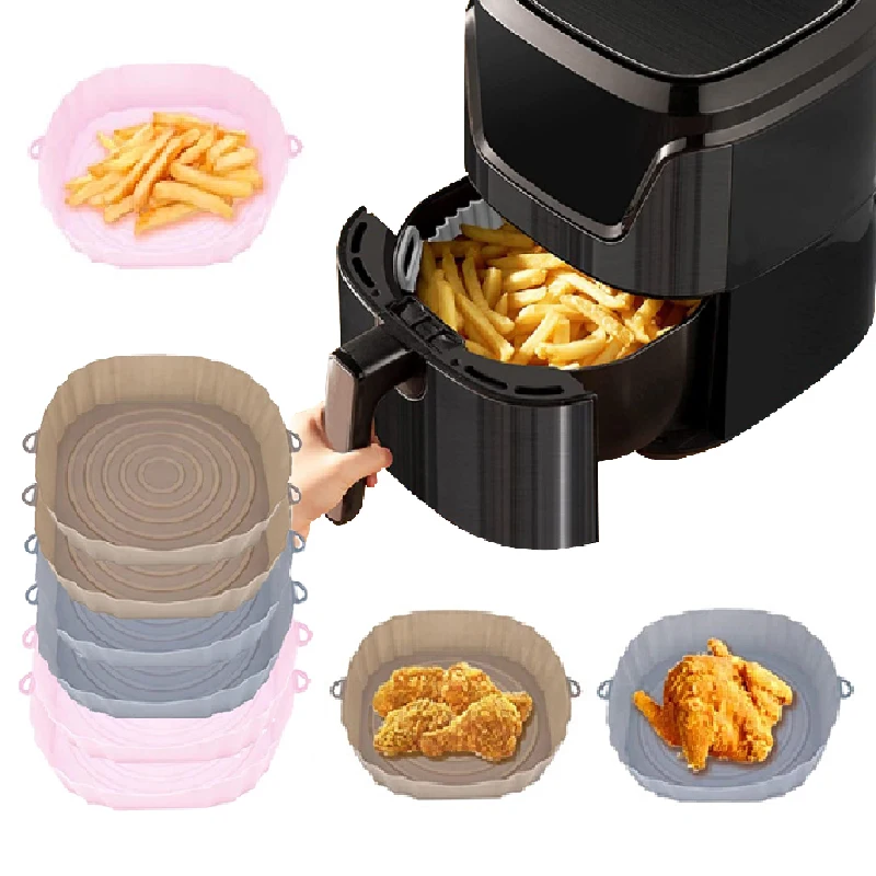 Airfryer Silicone Basket Silicone Mold for Air fryer Reusable Oven