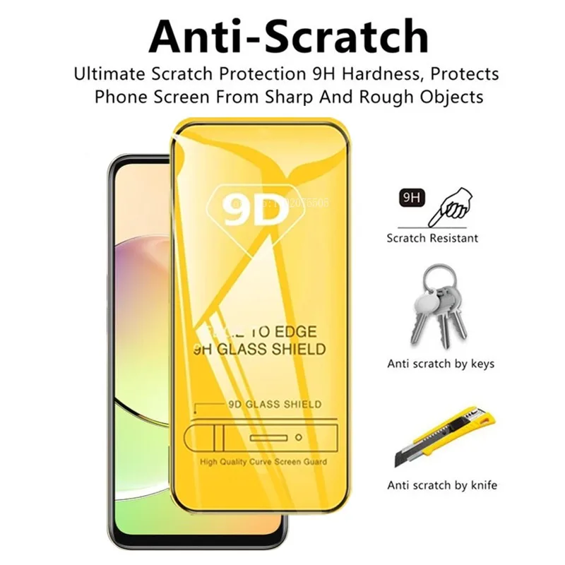 Premium 3Pcs 9D Tempered Glass Screen Protector - Full Cover Protection
