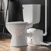 750W Macerating Toilet System with 4-Inlet, Durable Pump, Extension Pipe - Easy Install, Space Saving 1