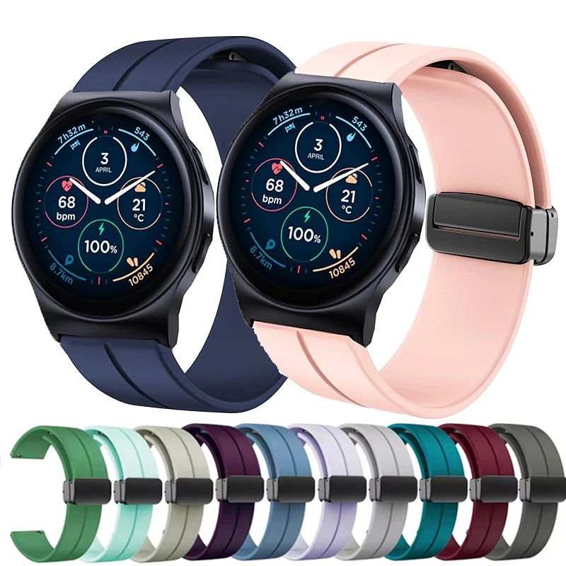 Soft Silicone Wristband with Magnetic Buckle, Available in Multiple Sizes